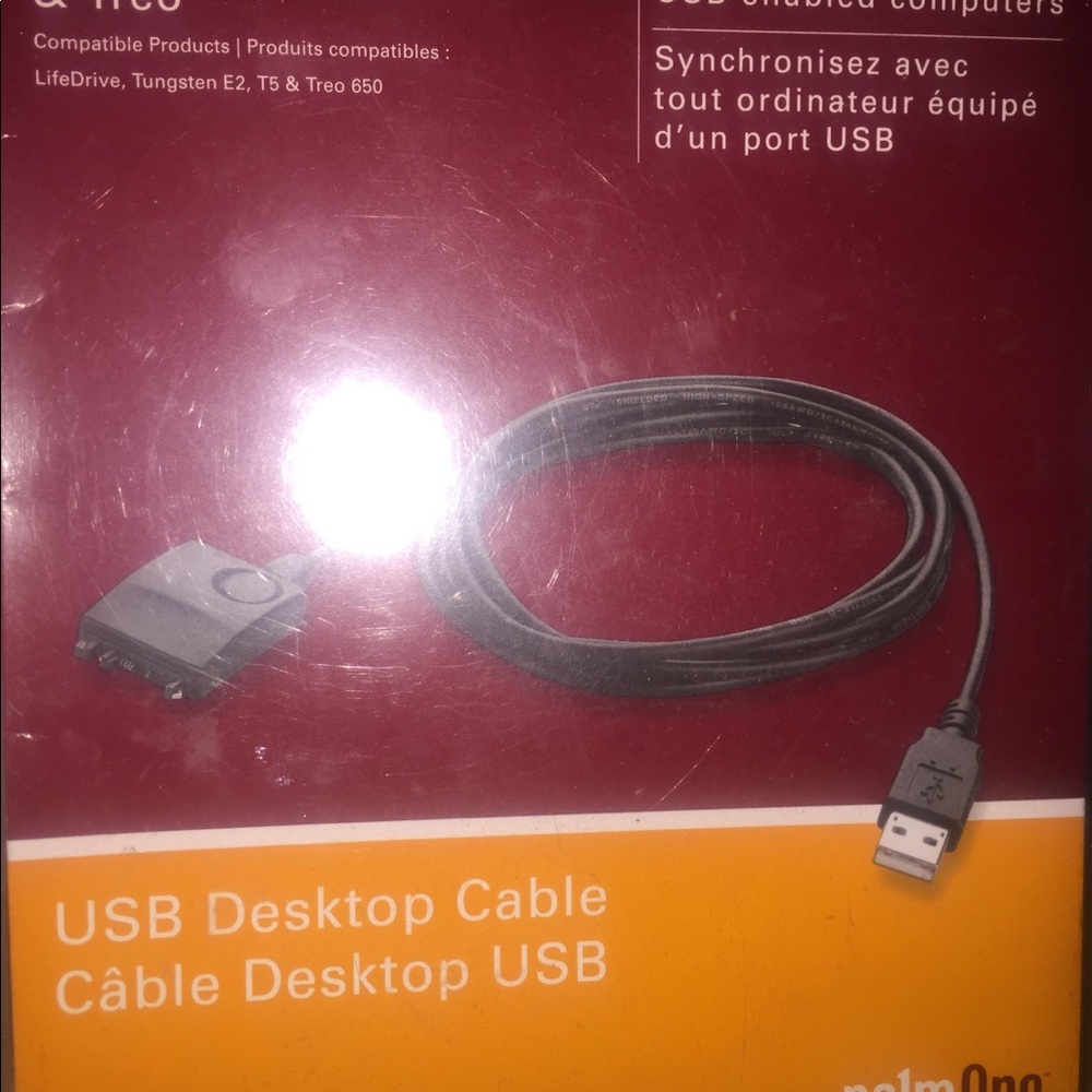 Life drive , tungsten & treo usb desktop cable